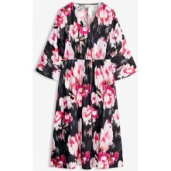 bonprix Midikleid aus fließendem Viskose-Mixschwarz 52Damen