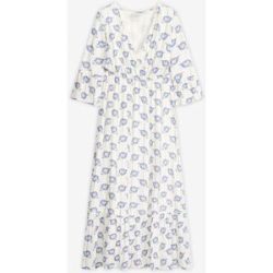 bonprix Maxikleid aus strukturierter Viskose mit Glitzereffektweiß 38Damen