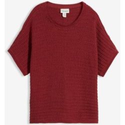 bonprix Ajour-Pullover aus Viskose-Mixrot 36Damen