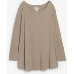 bonprix Langarmshirt aus Baumwoll-Viskose-Mixgrün 44Damen