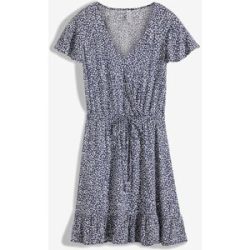 bonprix Minikleid aus fließender Viscoseblau 54Damen