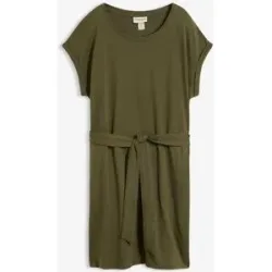 bonprix Shirtkleid aus reiner Baumwollegrün 40Damen