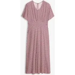 bonprix Kleid aus fließender Viskoserot 46Damen
