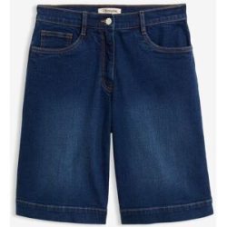 bonprix Jeans-Bermuda Mid Waist mit Bio-Baumwolleblau 40Damen