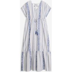 bonprix Midikleid aus Baumwoll-Mixweiß 46Damen