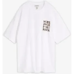 bonprix Oversize-Shirt aus reiner Bio-Baumwolleweiß 36Damen