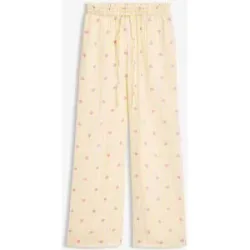 bonprix Schlupfhose aus luftigem Musselingelb 50Damen