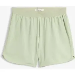 bonprix Sweat-Shorts mit abgerundetem Saumgrün 36Damen
