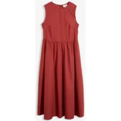 bonprix Midikleid aus reiner Bio-Baumwollerot 38Damen