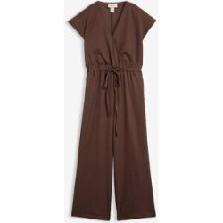 bonprix Kurzarm-Jumpsuitbraun 52Damen
