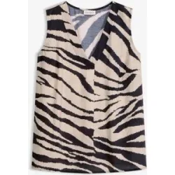 bonprix Blusentop aus fließendem Viskose-Mixbeige 42Damen