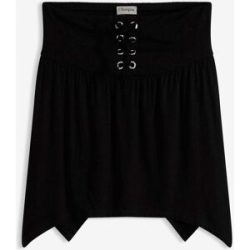 bonprix Top mit Zipfelsaumschwarz 36Damen
