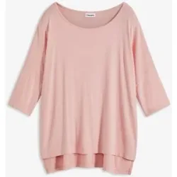 bonprix T-Shirt Oversize-Passform, Halbarm, U-Boot Ausschnitt