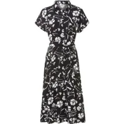 bonprix Blusenkleid aus reiner Viskoseschwarz 36Damen