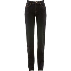 bonprix Mom Jeans Mid Waist, longschwarz 48Damen