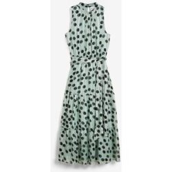 bonprix Chiffonkleid mit Glitzergrün 46Damen