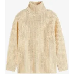 bonprix Rollkragenpullover in Rippstrick-Qualität, für kühle Tage, lässige Passform