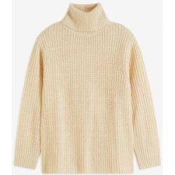 bonprix Rollkragenpullover in Rippstrick-Qualität, für kühle Tage, lässige Passform