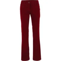bonprix Bootcut-Cordhose aus elastischem Baumwoll-Mixrot 52Damen