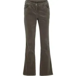 bonprix Bootcut-Cordhose aus elastischem Baumwoll-Mixgrün 54Damen
