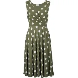 bonprix Shirtkleid mit Punktengrün 44Damen