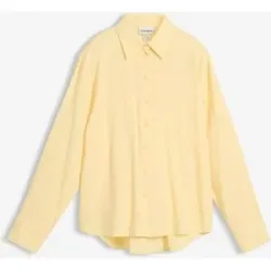 bonprix Hemdbluse aus fließendem Viskose-Mixgelb 48Damen