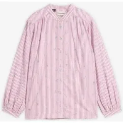 bonprix Bluse aus reiner Baumwolle mit 7/8 Ärmelrosa 40Damen
