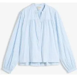 bonprix Bluse aus festem Popelineblau 50Damen