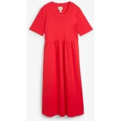 bonprix Jerseykleid aus reiner Baumwollerot 40Damen