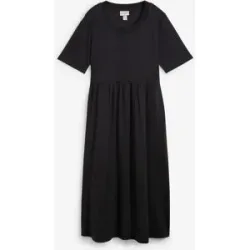 bonprix Jerseykleid aus reiner Baumwolleschwarz 48Damen