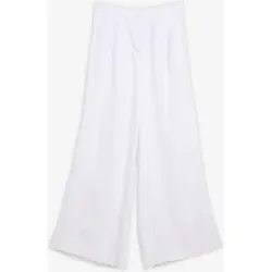 bonprix Bundfaltenhose aus fließendem Lyocellweiß 48Damen