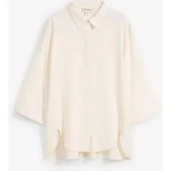 bonprix Hemdbluse aus kühlendem Leinen-Mixbeige 42Damen