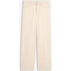bonprix Loose Straight-Jeans Mid Waist, Baumwollefarblos 36Damen