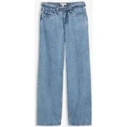 bonprix Loose Straight-Jeans Mid Waist, Baumwolleblau 40Damen