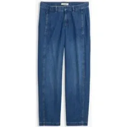 bonprix Barrel-Jeans, Mid Waist mit verstellbarem Bundblau 46Damen
