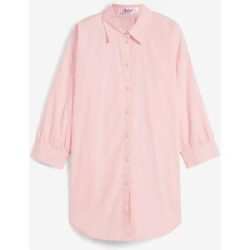 bonprix Oversize-Hemd aus Baumwolle mit 3/4 Armrosa 54Damen