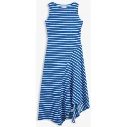 bonprix Maxikleid mit asymmetrischem Saumblau 40Damen