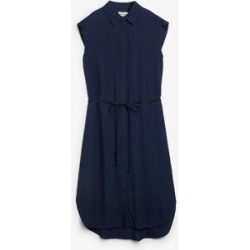 bonprix Blusenkleid aus weicher Viskoseblau 52Damen