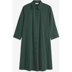 bonprix Hemdblusenkleid A-Linien-Passform, 3/4-Ärmel, mit Hemdblusenkragen