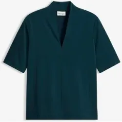 bonprix Shirt mit Kelchkragengrün 36Damen