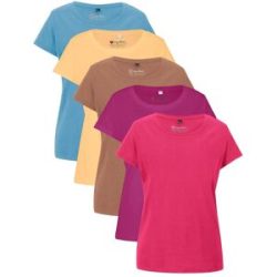 bonprix Rundhals-Shirt  (5erPack)pink 52Damen