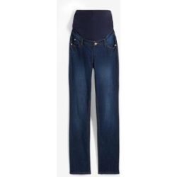 bonprix Umstandsjeans 1 tlg. regular fit, gerades Bein, breiter Bund aus Baumwolljersey, 5-Pocket