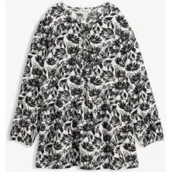 bonprix Long-Tunika aus Viskoseweiß 42Damen