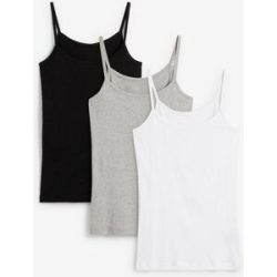 bonprix Spaghettiträger-Top (3er-Pack)weiß 40Damen