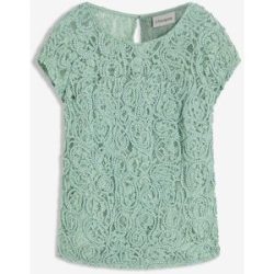 bonprix Blusenshirt mit Spitzegrün 50Damen