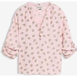 bonprix Oversize-Bluse aus luftigem Musselinrosa 40Damen
