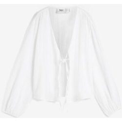 bonprix Musselin-Boleroweiß 52Damen