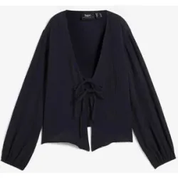 bonprix Musselin-Boleroschwarz 52Damen