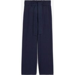 bonprix Culotte aus luftigem Leinen-Mixblau 48Damen