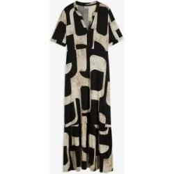 bonprix Maxikleid aus softem Viskose-Mixschwarz 40Damen